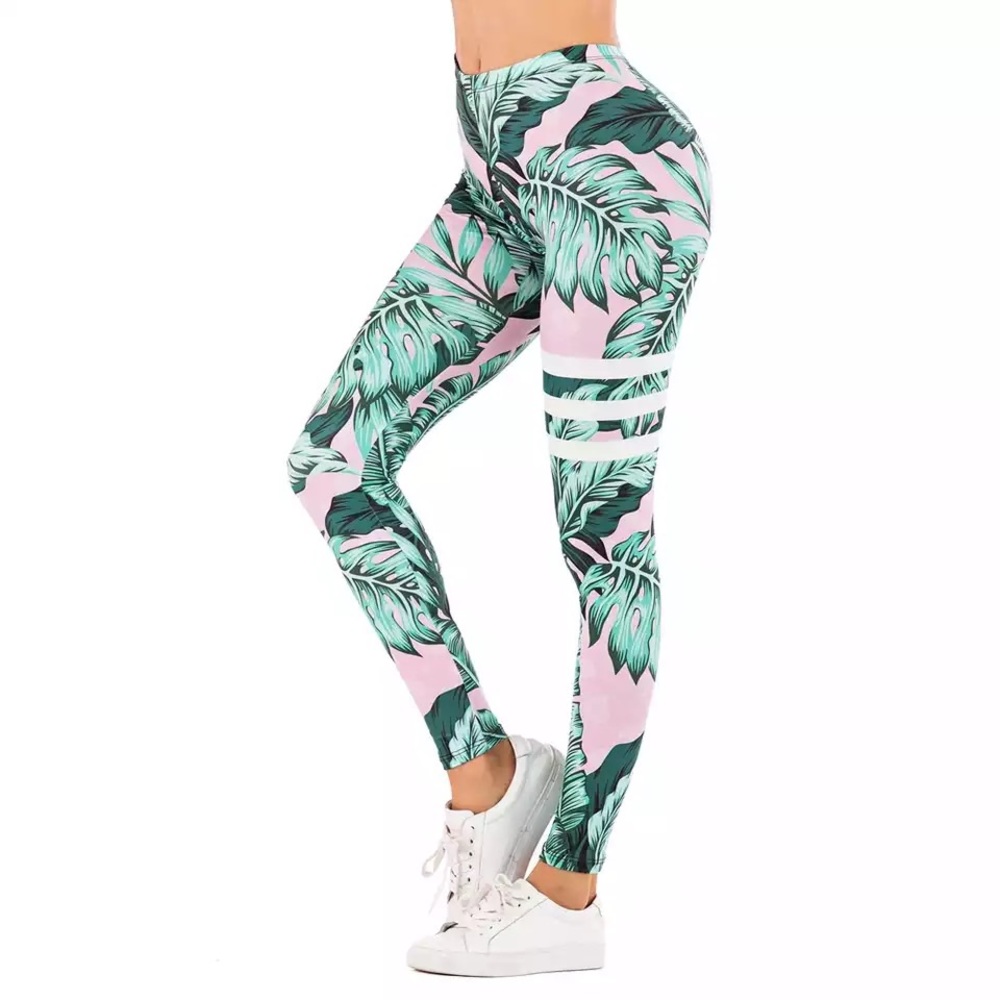 Women Slim Soft White Sport Legging - Picture 3 of 5